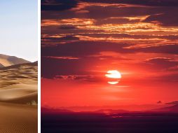 Los principales efectos que genera el polvo del Sahara son atardeceres y amaneceres con tonalidades rojizas. ESPECIAL / UNSPLASH E. Van Sant - J. Blackeye