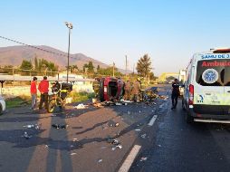 Dos volcaduras se han registrado durante las últimas horas en carreteras de Jalisco. ESPECIAL