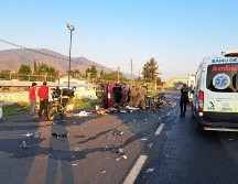 Dos volcaduras se han registrado durante las últimas horas en carreteras de Jalisco. ESPECIAL