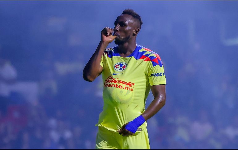 Julián Quiñones dio un gran partido y se estrenó como goleador americanista. IMAGO7/Eloisa Sánchez