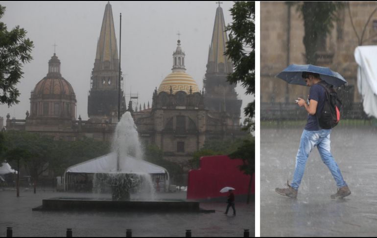 Para este lunes, el pronóstico del clima para Guadalajara prevé lluvias por la noche y madrugada. EL INFORMADOR / ARCHIVO
