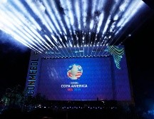 Fue presentando el logo de la Copa América 2024. AP/Jorge Saenz