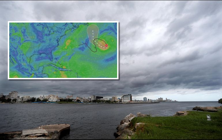 Se espera que su movimiento siga curvándose en el sentido de las manecillas del reloj durante los próximos días. EFE / ARCHIVO / ESPECIAL / windy.com