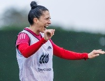 Jennifer Hermoso, quien juega con Pachuca, es la máxima anotadora de la Selección Española.  EFE/Pablo García