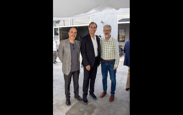 Alejandro Casulleras, Luis Miguel Casulleras y Guillermo García Bedoy. GENTE BIEN JALISCO/ Christian Pérez