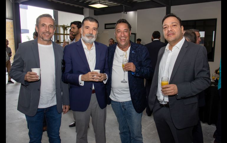 Rogelio Arreola, Pedro Gómez Limón, Ricardo Gutierrez y Luis Rubén Tinajero. GENTE BIEN JALISCO/ Christian Pérez