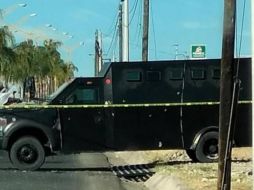 Los policías de Zacatecas fueron atacados desde los vehículos 'monstruos'. ESPECIAL
