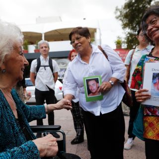 López Obrador recibe a Estela de Carlotto,  fundadora de las Abuelas de Plaza de Mayo de Argentina
