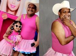 Eleazar explicó por medio de una publicación de Facebook que su hija lo retó a ir de rosa; no obstante, él tuvo una mejor idea. ESPECIAL