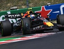 Checo Pérez, en la última sesión de ensayos libres del Gran Premio de Hungría 2023. AFP / A. Kisbenedek