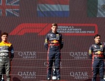 Checo Pérez logró subir al podio en el GP de Hungría. ESPECIAL/ Red Bull Content Pool