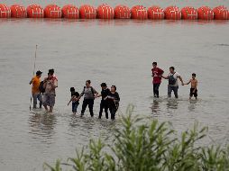 López Obrador agradeció a Biden por responder a la nota diplomática que envió México el 14 de julio, cuando advirtió que la barrera instalada viola el Tratado de Aguas entre ambos países. AP / E. Gay