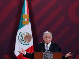 Andrés Manuel externó que él no actúa de manera perversa, sino que es partidario de la doctrina del amor al prójimo, y afirmo que desde que está en la Presidencia no ha ordenado reprimir a nadie. EFE / M. Guzmán