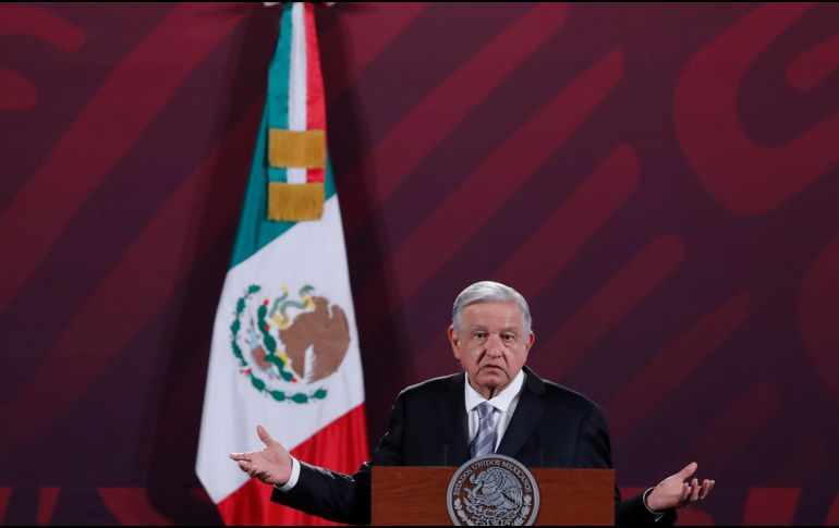 Andrés Manuel externó que él no actúa de manera perversa, sino que es partidario de la doctrina del amor al prójimo, y afirmo que desde que está en la Presidencia no ha ordenado reprimir a nadie. EFE / M. Guzmán