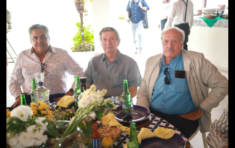 Guillermo Munguía, Simón Cohen y Carlos Orozco. GENTE BIEN JALISCO/ Tony MTZ @tonymtzphoto