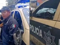 De acuerdo con testigos, el oficial intentó darse a la fuga luego del accidente. ESPECIAL