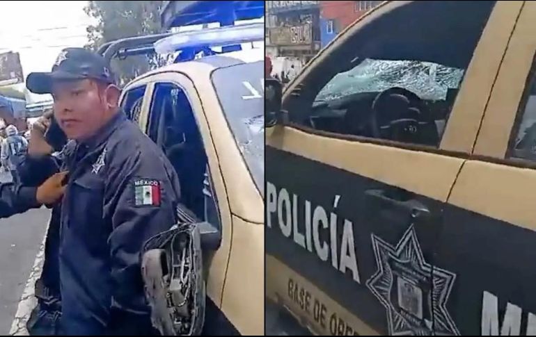 De acuerdo con testigos, el oficial intentó darse a la fuga luego del accidente. ESPECIAL