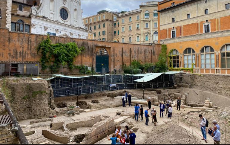 La superintendencia cultural de Roma presentó el descubrimiento este miércoles. EFE/ R. Martínez Mendo