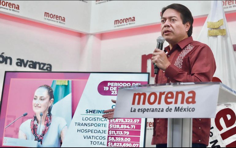 El líder nacional de Morena, Mario Delgado, expuso las cuentas de las “corcholatas” durante sus giras por todo el país. EL UNIVERSAL