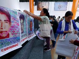 López Obrador prometió que cumplirá con su promesa de campaña de esclarecer la desaparición de los estudiantes, ocurrida el 26 de septiembre de 2014 en el municipio de Iguala, en el estado de Guerrero. EFE / M. Guzmán