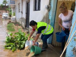 Pedirán bombas al SIAPA para drenar y auxiliar las casas dañadas.ESPECIAL