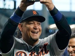 Cabrera fue homenajeado antes del juego. AP/M. Lavandier