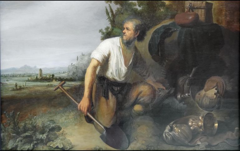 «El Reino de los cielos se parece a un tesoro escondido en un campo. El que lo encuentra lo vuelve a esconder, y lleno de alegría, va y vende cuanto tiene y compra aquel campo». WIKIMEDIA/«Parábola del tesoro escondido», de Rembrand