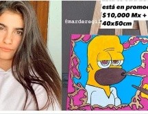 Mar de Regil fue duramente criticada por sus pinturas y el precio a que las vende. ESPECIAL