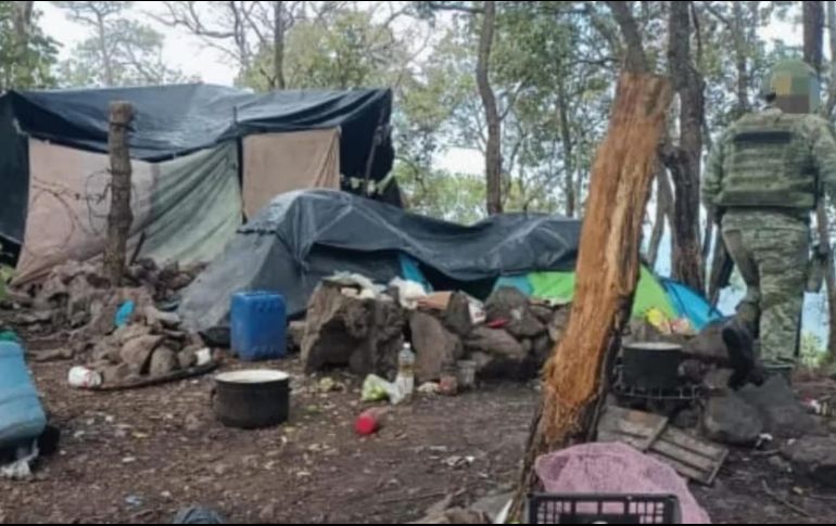 El campamento fue destruido. ESPECIAL