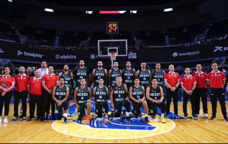 Los “12 guerreros” están a 23 días de disputar el Campeonato Mundial de Basquetbol. ESPECIAL/@mexbasquet