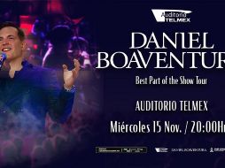 El cantante brasileño Daniel Boavenura se presentará en Guadalajara en el Auditorio Telmex.