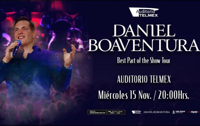 El cantante brasileño Daniel Boavenura se presentará en Guadalajara en el Auditorio Telmex.