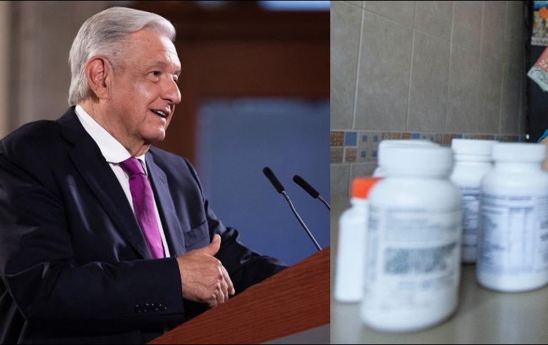 López Obrador mencionó que por aire o tierra se podrían traer los medicamentos al país para tenerlos siempre en inventario, 