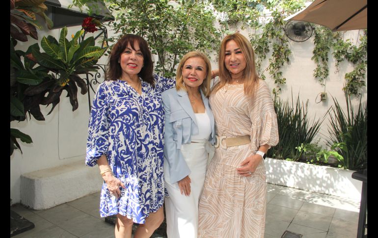 Yeya Beruben, Mónica Martín del Campo y Sonia Estrada. GENTE BIEN JALISCO/  Esmeralda Escamilla