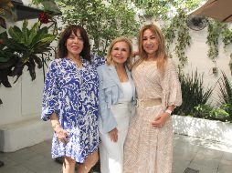 Yeya Beruben, Mónica Martín del Campo y Sonia Estrada. GENTE BIEN JALISCO/  Esmeralda Escamilla