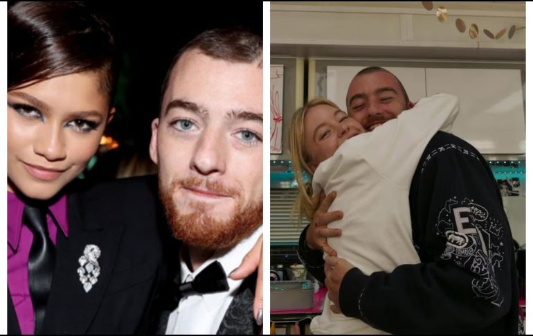 Zendaya Coleman y Sydney Sweeney con su amigo Angus Cloud. ESPECIAL