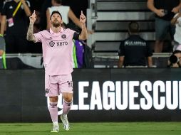 Messi se sitúa momentáneamente como máximo goleador de la Leagues Cup con cinco tantos. AP/Rebecca Blackwell