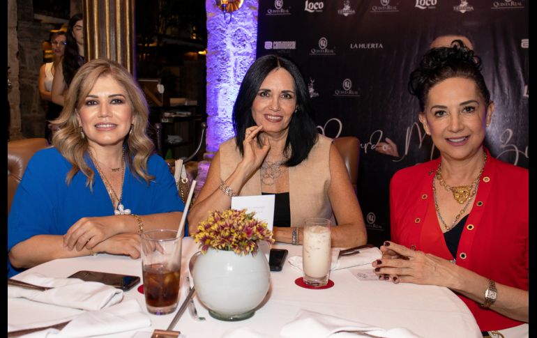 Tere Alcalá, Lorena Hecht y Díaz. GENTE BIEN JALISCO/ Christian Pérez