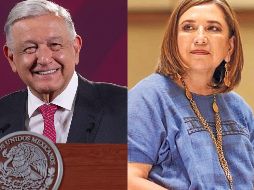 La Comisión de Quejas y Denuncias del INE aprobó hoy imponer medidas cautelares contra López Obrador por sus comentarios contra la senadora Xóchitl Gálvez. ESPECIAL / EFE y SUN