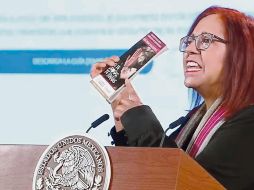 La titular de la SEP, Leticia Ramírez Amaya, encabezará las conferencias vespertinas que fueron anunciadas ayer, que servirán para defender el contenido y distribución de los libros de texto gratuitos. ESPECIAL