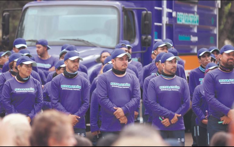 Reparatrón está equipado con 14 vehículos y personal calificado para embellecer Zapopan. CORTESÍA