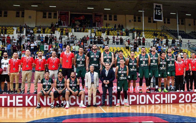 Los mexicanos se proclamaron subcampeones del torneo con dos victorias y un solo juego perdido. CORTESÍA/@mexbasquet