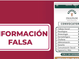 El Instituto Nacional de las Personal Adultos Mayores alerta a todos a no caer en fraude sobre supuesta convocatoria de contratación. INAPAM.