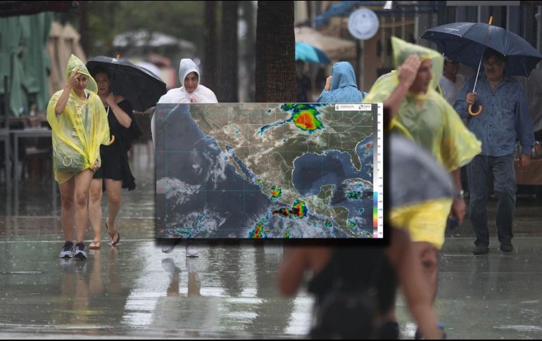 Este día, la onda tropical Núm. 20 se desplazará sobre el occidente del territorio nacional. SMN / AFP / ARCHIVO