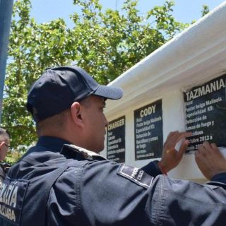 Despiden con honores a 3 perros policías en Guadalajara