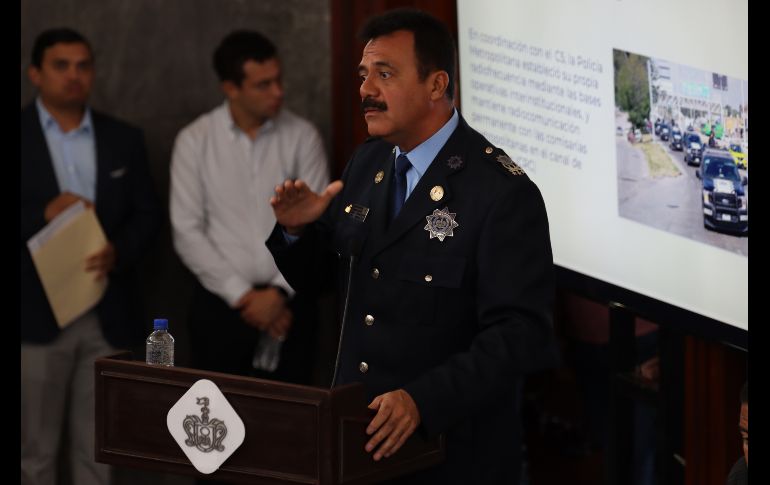 Este miércoles autoridades estatales y municipales llevaron a cabo la conmemoración del cuarto aniversario de la Policía Metropolitana. EL INFORMADOR / H. Figueroa