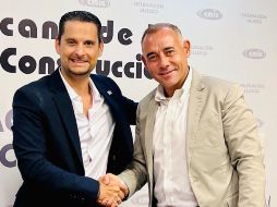 Juan Manuel Chávez Ochoa, presidente de la CMIC estuvo en la reunión donde Alberto Esquer destacó la importancia de un trabajo conjunto entre la sociedad y el Gobierno. ESPECIAL