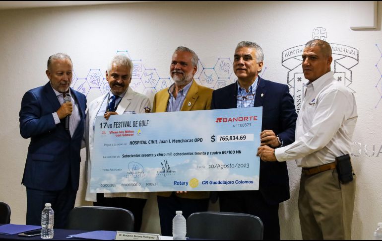 El Hospital Civil de Guadalajara recibió un donativa que servirá para los pacientes con cáncer. EL INFORMADOR/ A. Navarro.