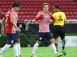 Alejandro Organista marcó por el Tapatío en el tiempo agregado de la primera mitad. IMAGO7/J. Núñez