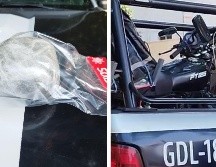 Las autoridades tras el cateo encontraron 150 gramos de presunta marihuana. ESPECIAL/ Policía de Guadalajara